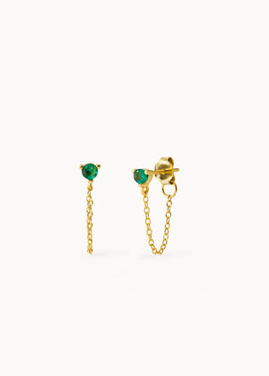 Pendientes Green Chaine