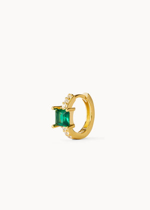 Green Brillo Hoop Piercing