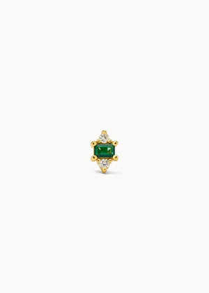 Piercing Verde Doble