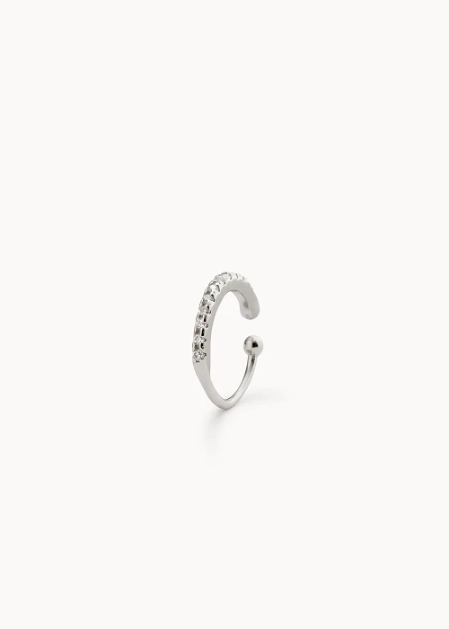 Pendiente Lyra White Ear Cuff - CREU | Comprar online