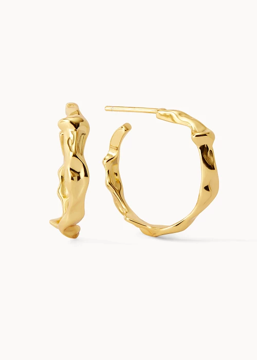 Abstract Hoop Earrings