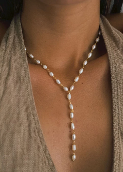 Drop Pearl Necklace