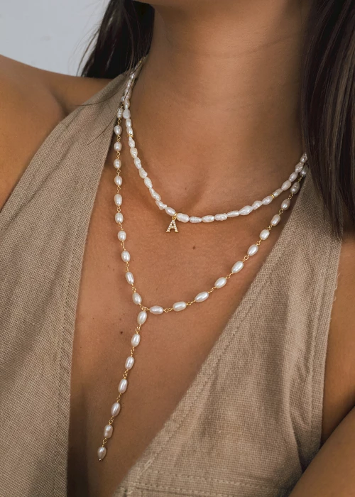 Perlas Inicial Necklace - CREU | Buy Online