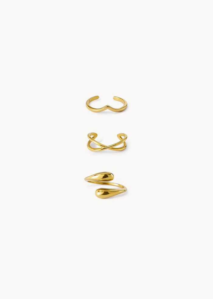3 Toe Rings - Midi
