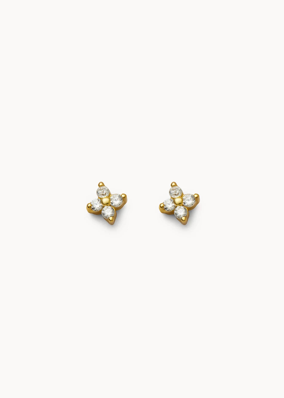 Mini-Flower Cz Earrings