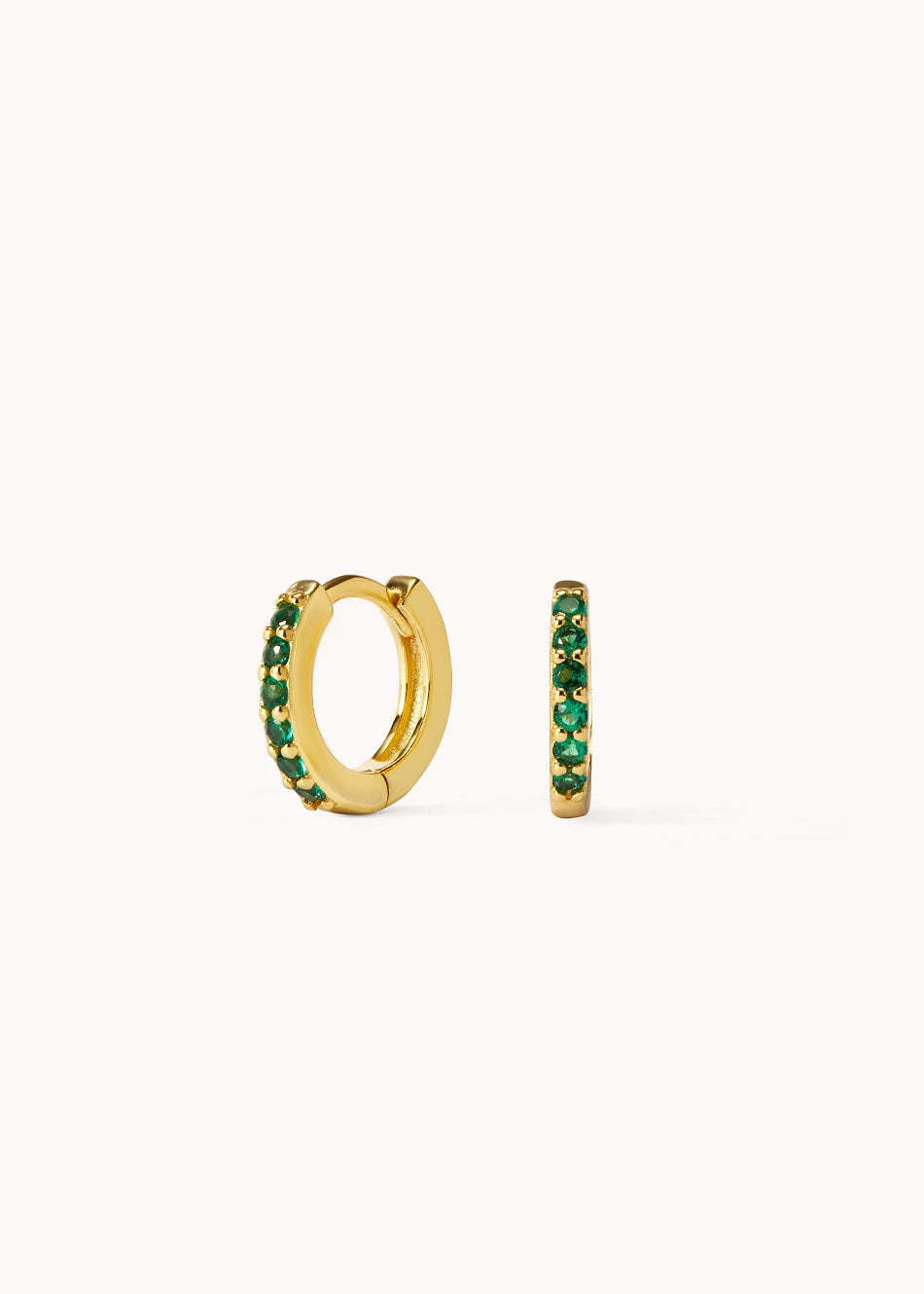 Pendientes Green Mini-Hoop