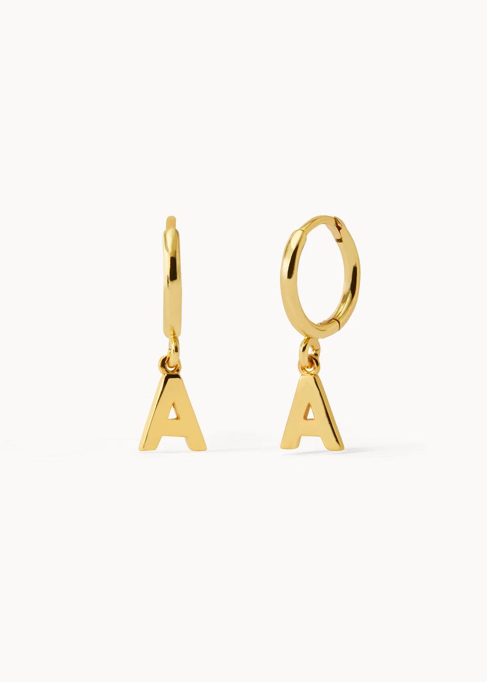 Initial Hoop Earrings