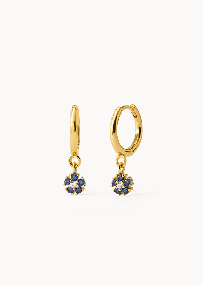 Pendientes Aro Daisy Blue