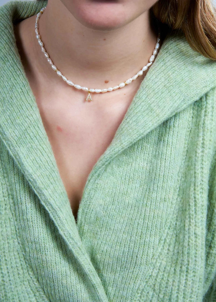 Collar Perlas Inicial