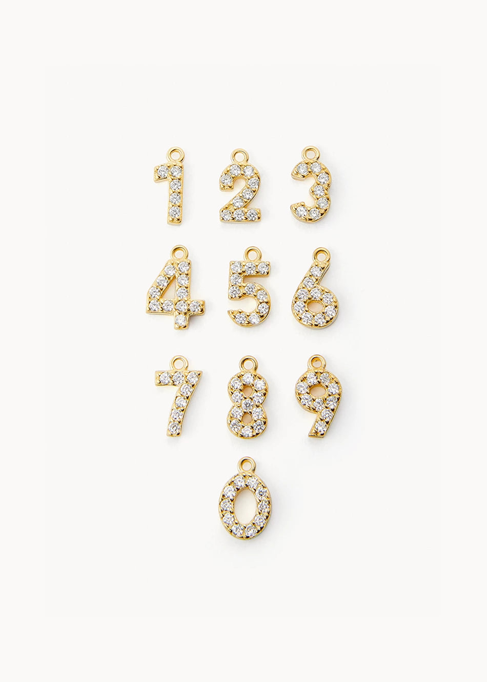 Initial & Number Necklace