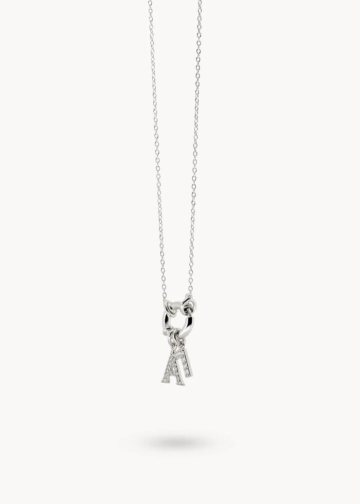 Initial & Number Necklace