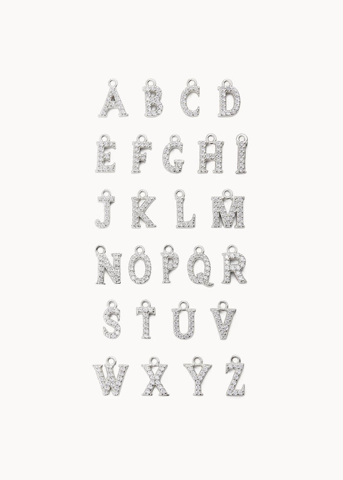 Initial & Number Necklace