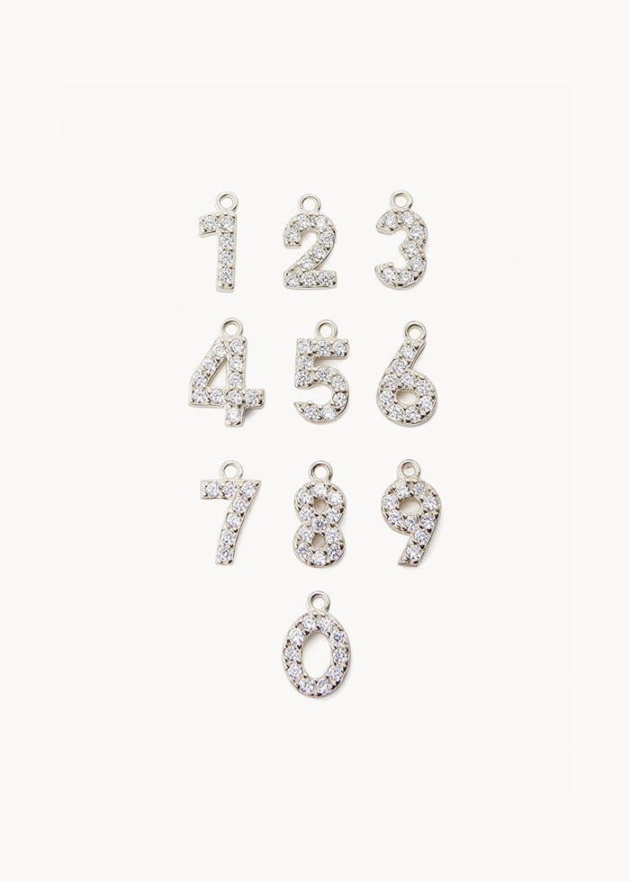 Initial & Number Necklace