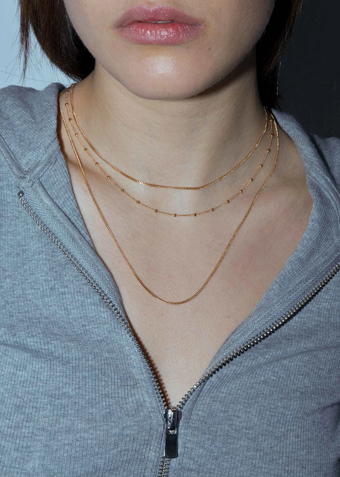 Collar Triple Fine Chains