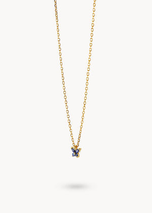 Collar Mariposa Azul