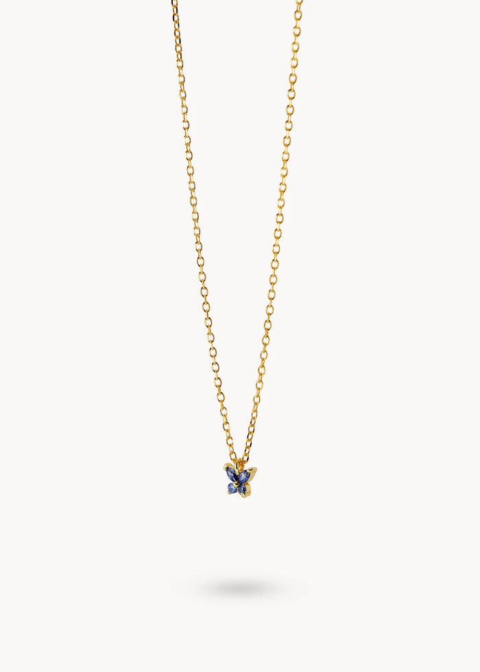 Collar Mariposa Azul