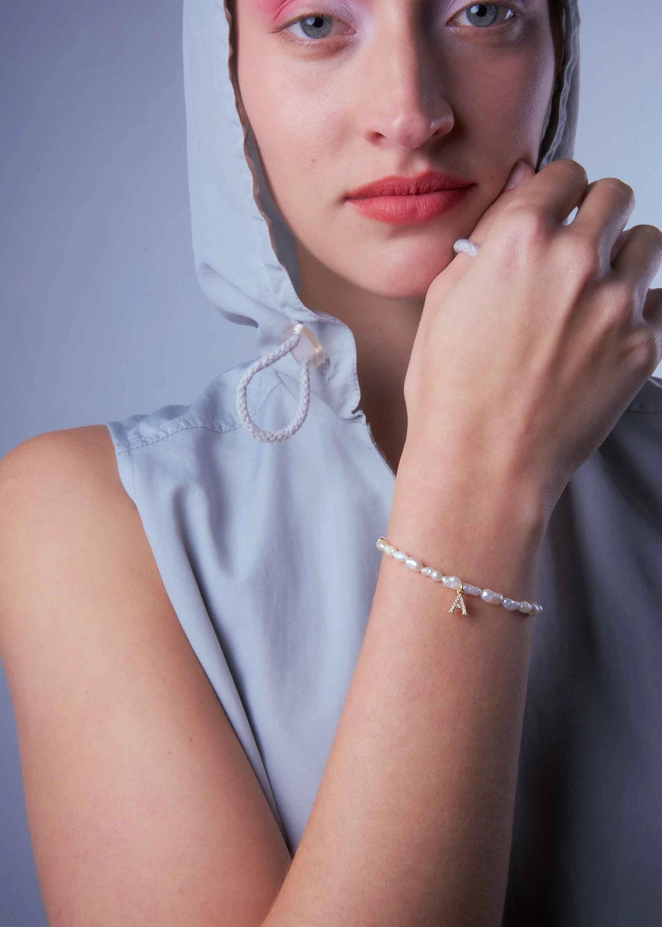 Pulsera Perlas Inicial