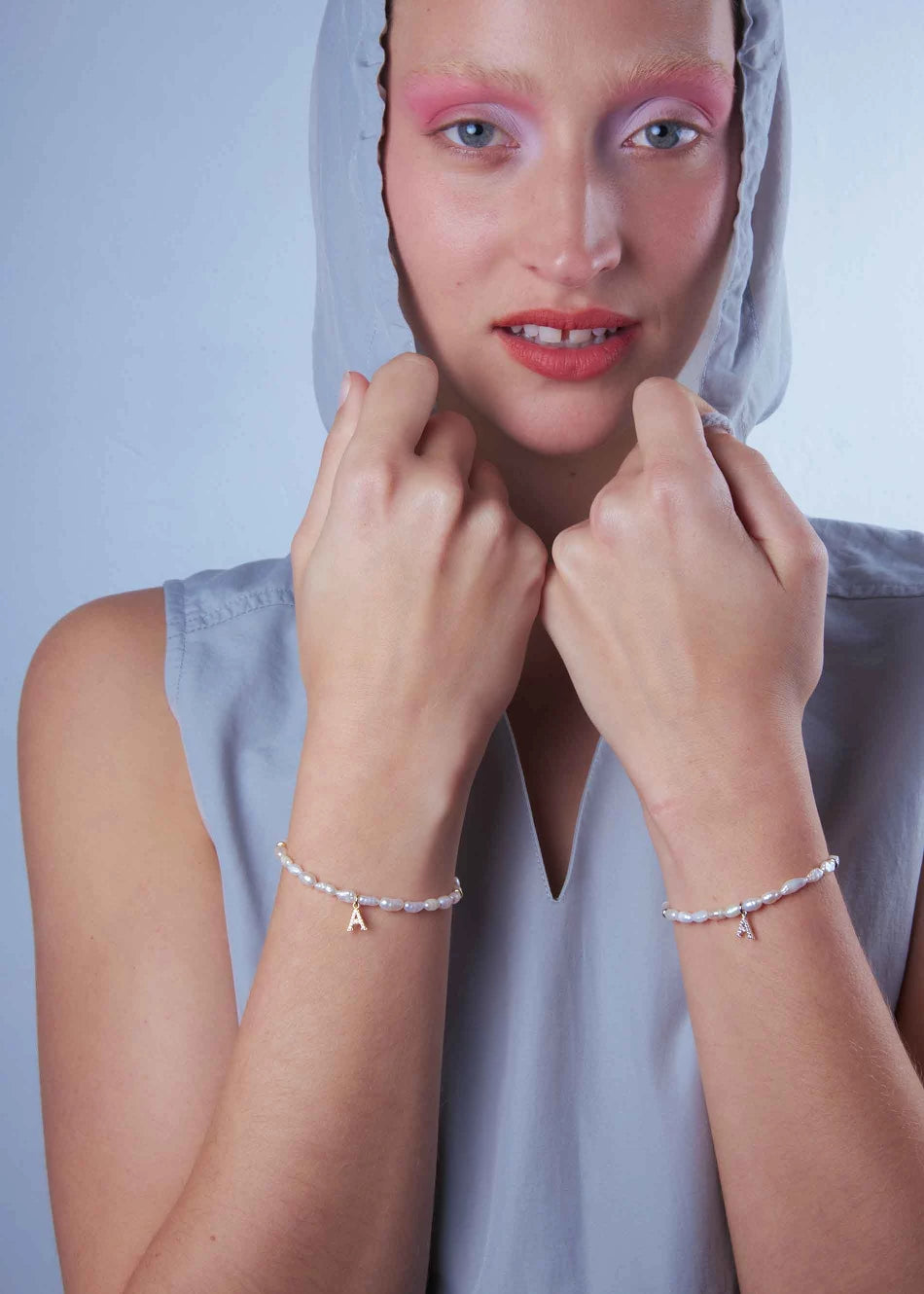 Pulsera Perlas Inicial
