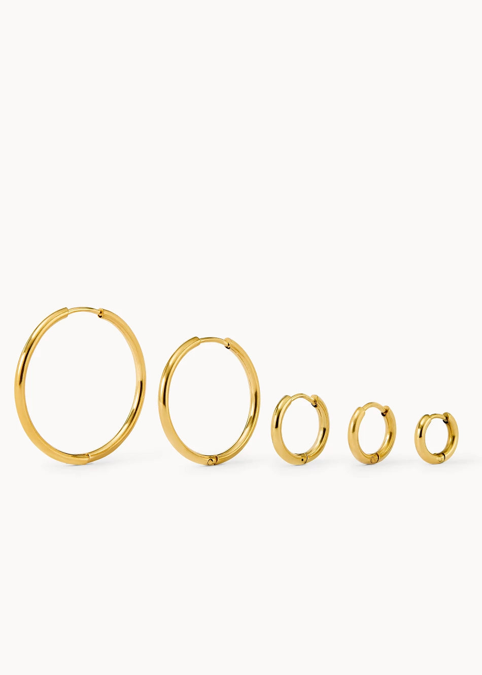Pendientes Aros Click Acero - Imagen 7