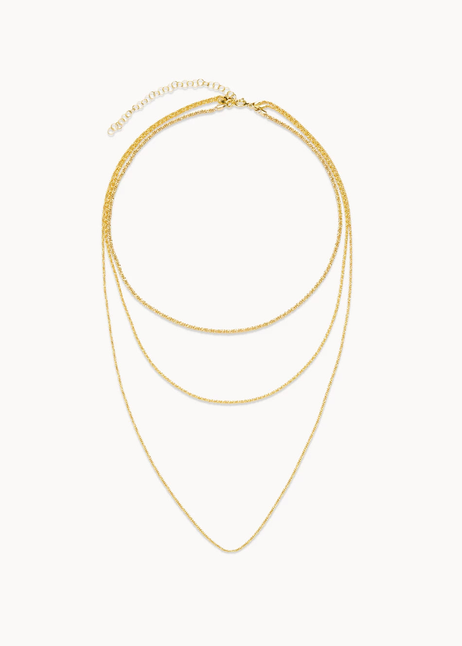 Triple Basic Chains Necklace