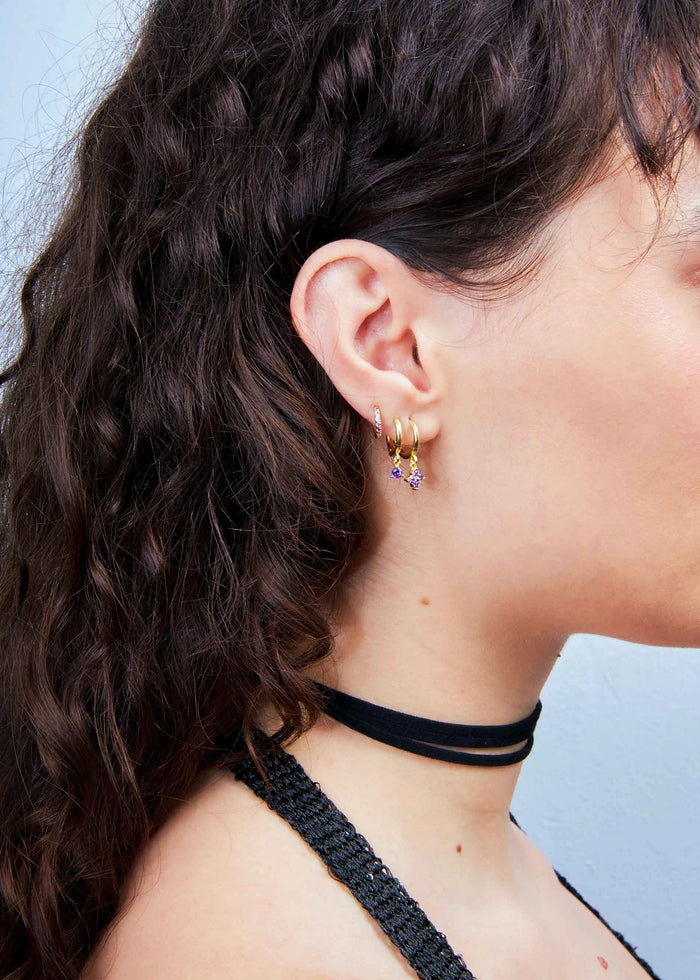 Shine Violet Earrings