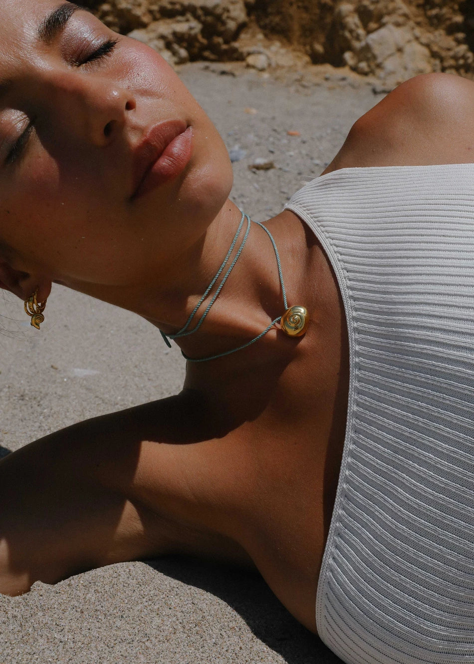 Collar Espiral Azul - Imagen 1