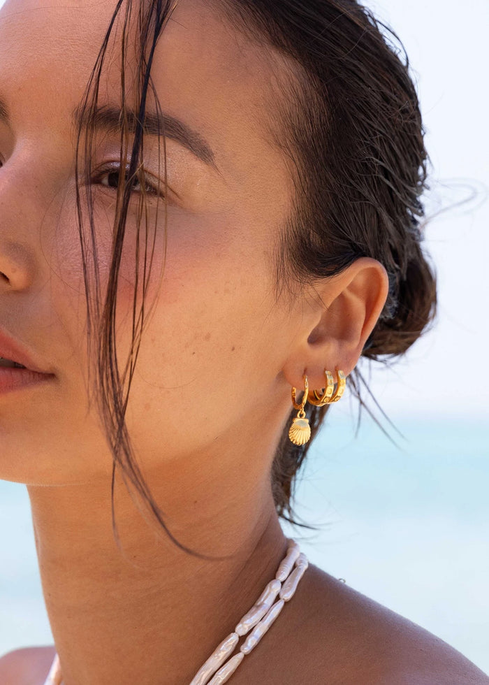 Pendientes Aro Concha