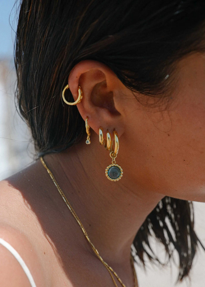 Pendientes Aro Pétit Bleu