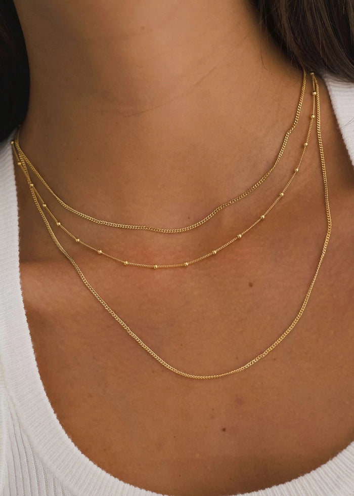 Collar Triple Fine Chains
