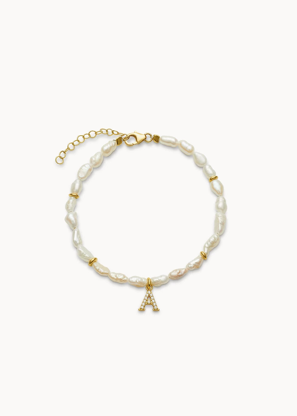 Pulsera Perlas Inicial