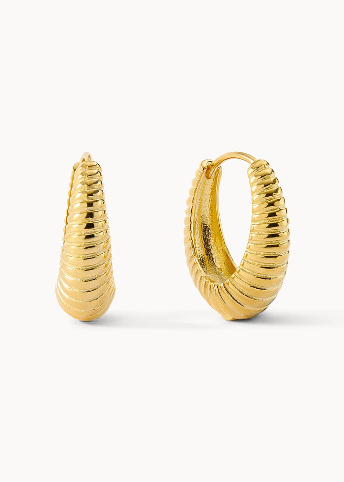 Pendientes Aovado Rayé