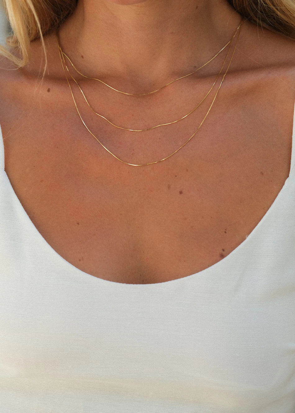 Triple Little Chains Necklace