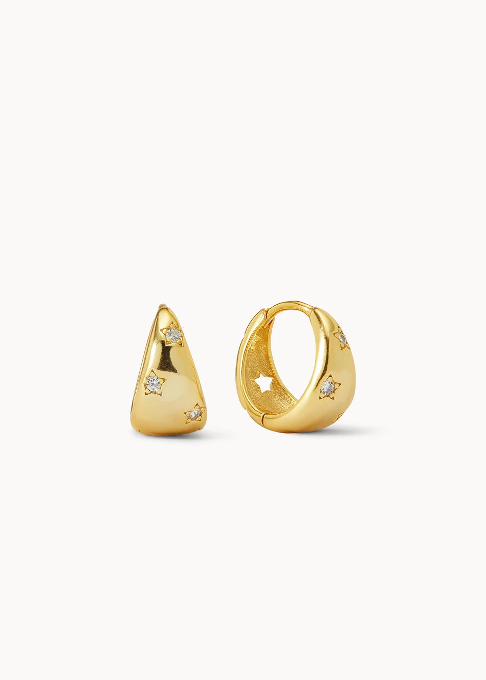 Big Shiny Stars Earrings
