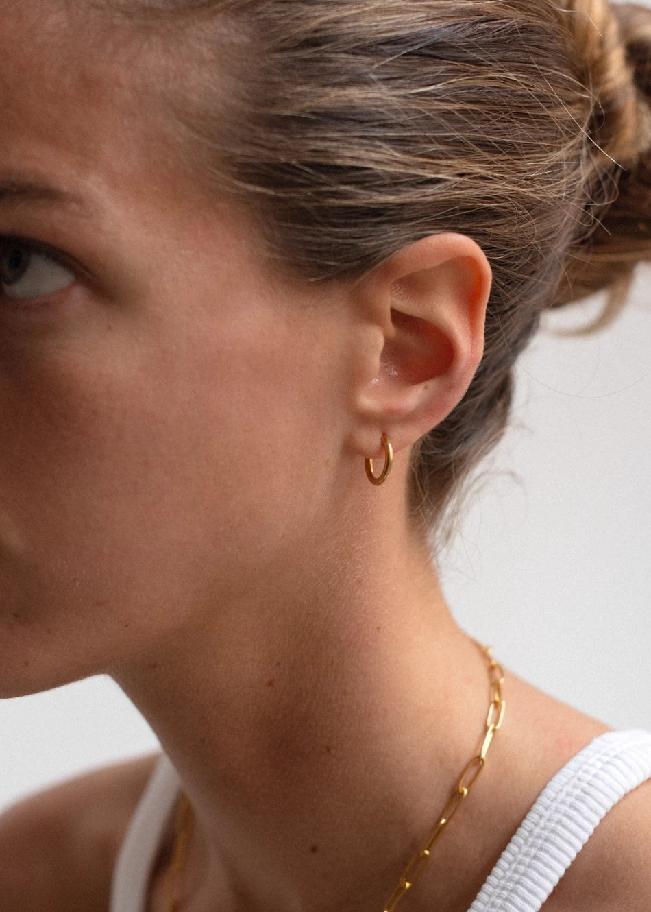 Pendientes Aros Click Acero - Imagen 1