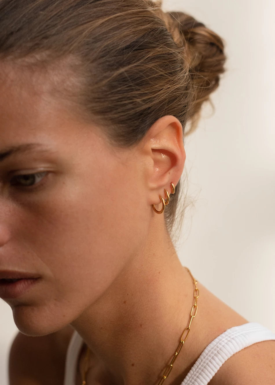 Pendientes Aros Click Acero - Imagen 9