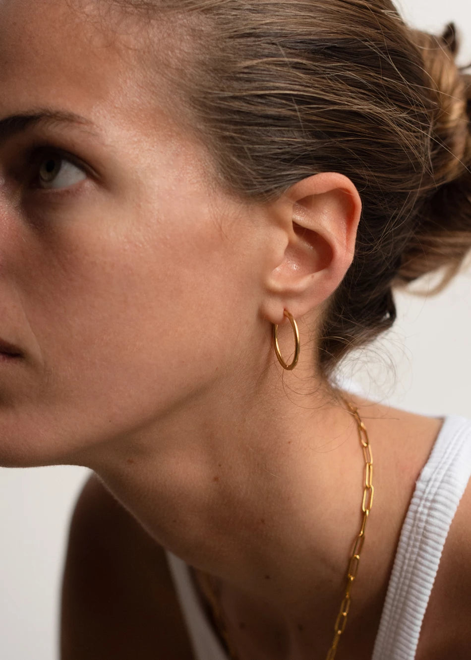 Pendientes Aros Click Acero - Imagen 5