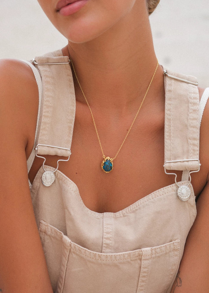 Chrysocolla Groovy Necklace
