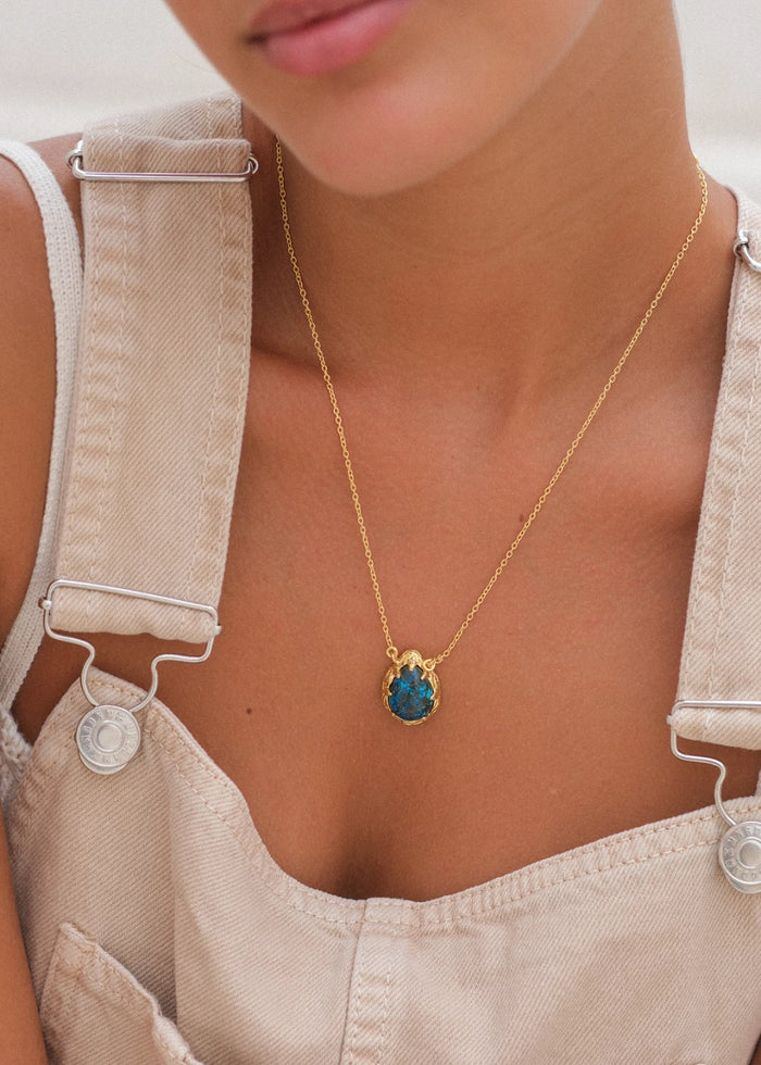 Chrysocolla Groovy Necklace