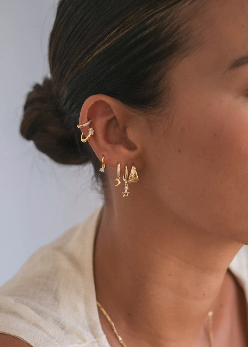 Big Shiny Stars Earrings