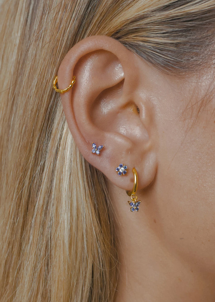 Pendientes Mariposa Azul