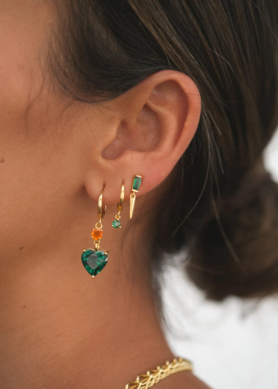 Pendientes Shine Green