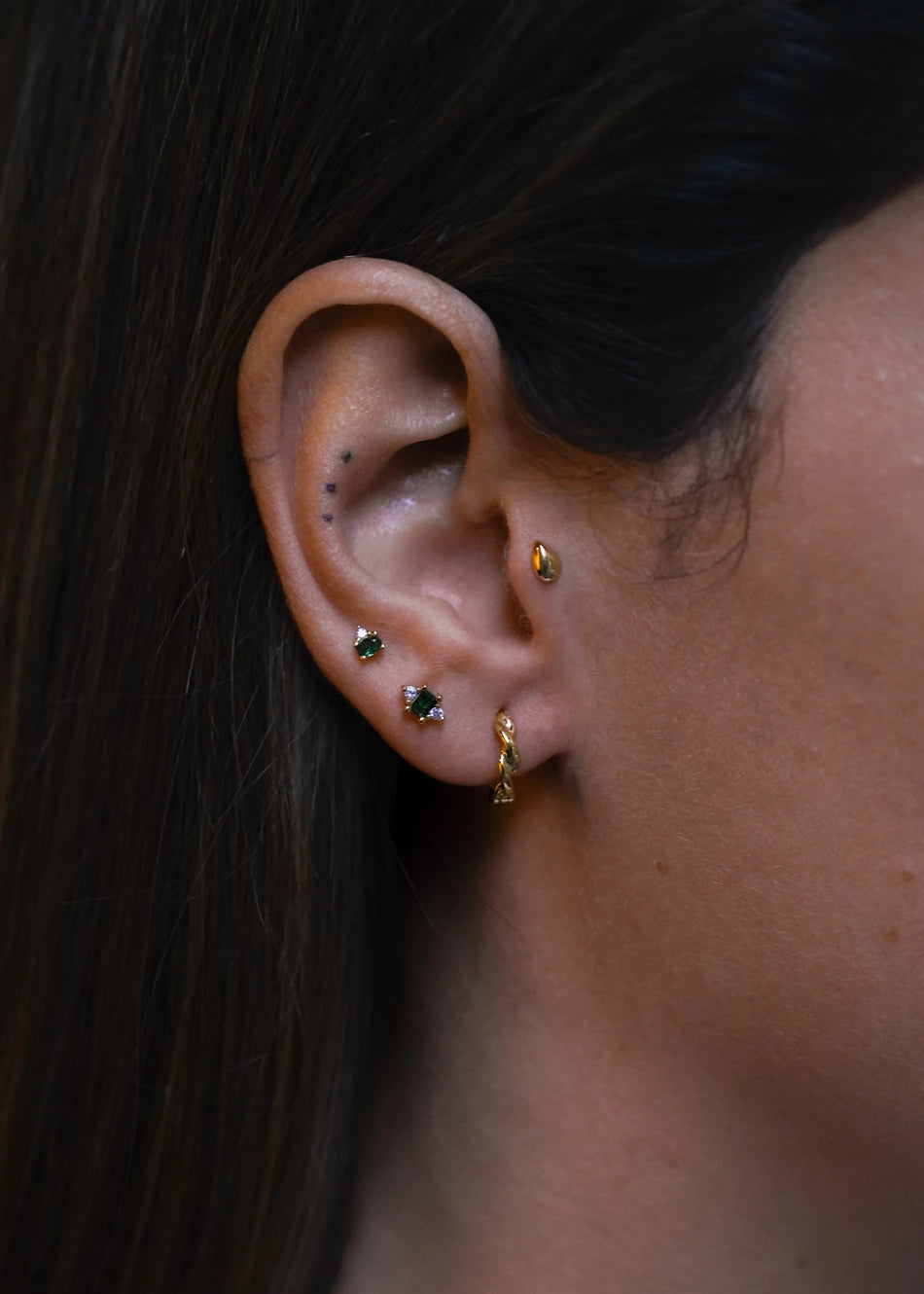 Mini Green Zirconia Piercing