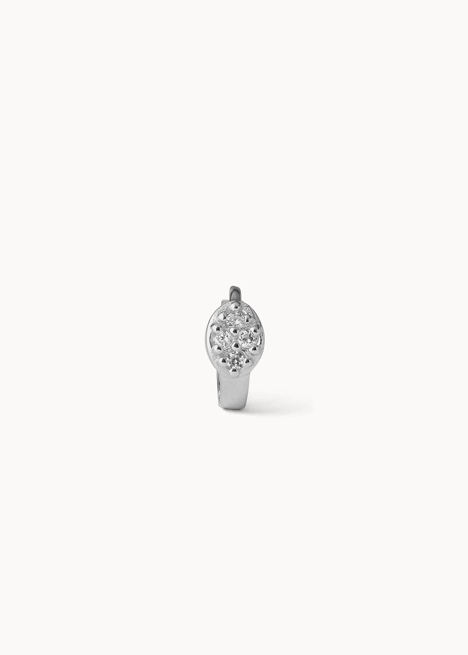 Small Zircon Hoop Earrings