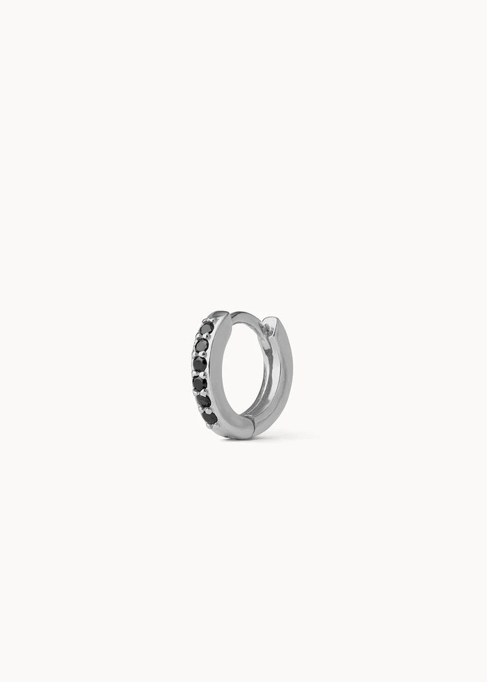 Black Mini-Hoop Piercing