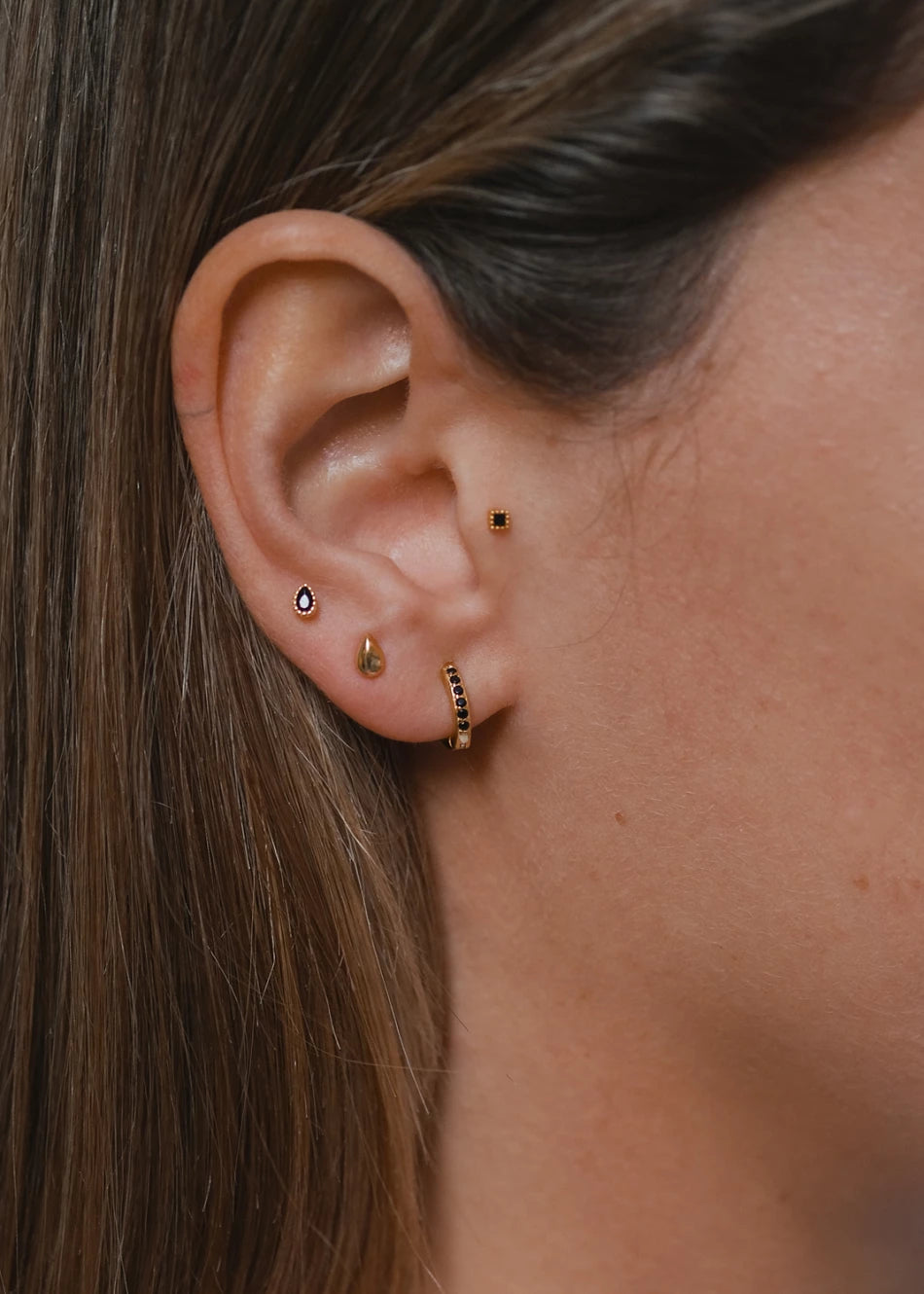 Piercing Black Mini-Hoop