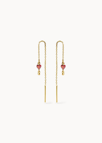 Pendientes Ma Cherie Roja