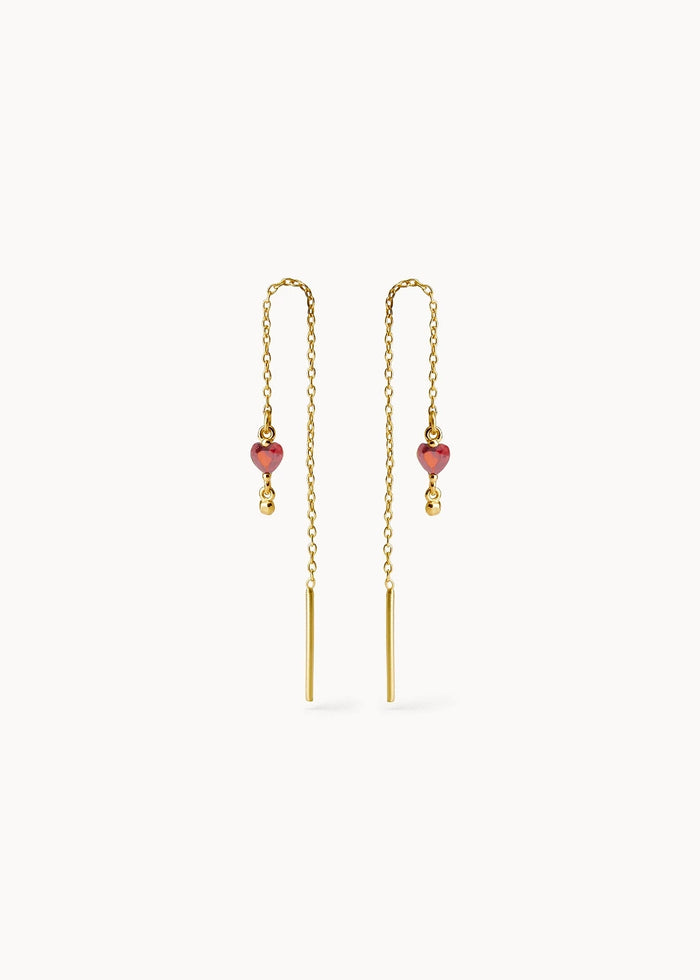 Ma Cherie Red Earrings