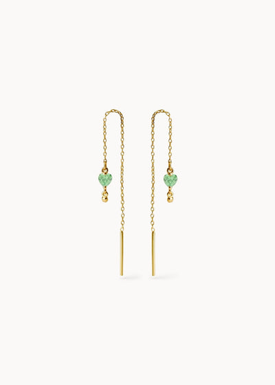Pendientes Ma Cherie Verde