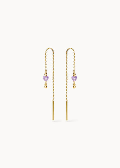 Pendientes Ma Cherie Violeta