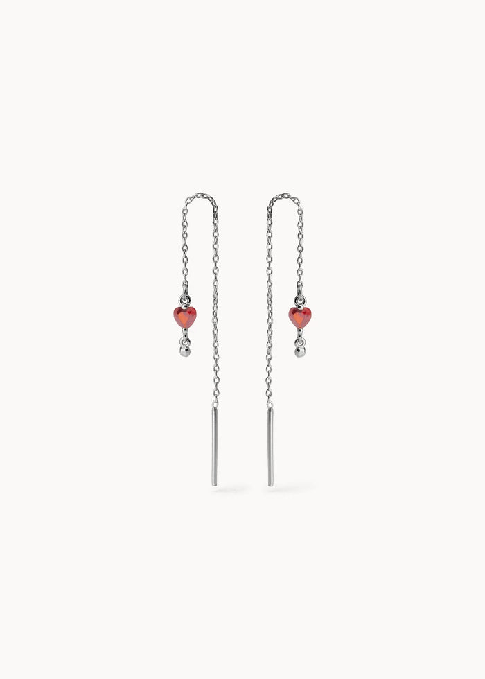 Ma Cherie Red Earrings